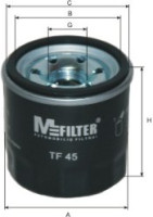 как выглядит m-filter фильтр масляный tf45 на фото