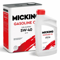 как выглядит масло моторное micking gasoline oil mg1 5w40 sp 4л+1л акция на фото