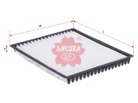 как выглядит sakura фильтр салонный ca3300 на фото