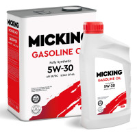 как выглядит масло моторное micking gasoline oil mg1 5w30 sp 4л+1л акция на фото