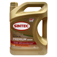 как выглядит масло моторное sintec premium 9000 5w-40 a3/b4 sn/cf 4л на фото