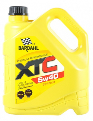 как выглядит bardahl 5w40 xtc sn/cf 5l (синт. моторное масло) на фото